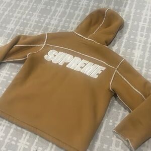 Supreme Tan Puffer Jacket